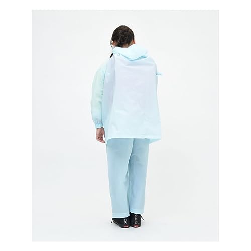 [アクチュアルプロダクツ] レインコート EVAレインコート キッズ 03001082 ライトブルー 150ｃｍ 中間 画像