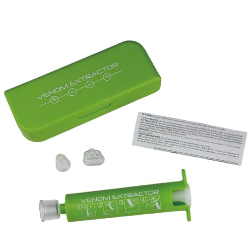 UOPR ポイズンリムーバー セット 毒吸引器 強力吸引 虫 蚊 ハチ アブ ヒル アウトドア 応急処置 コンパクト カップ付き ベノムエクストラクター コンパクト 携帯ケース付 応急処置 救急 中間 画像