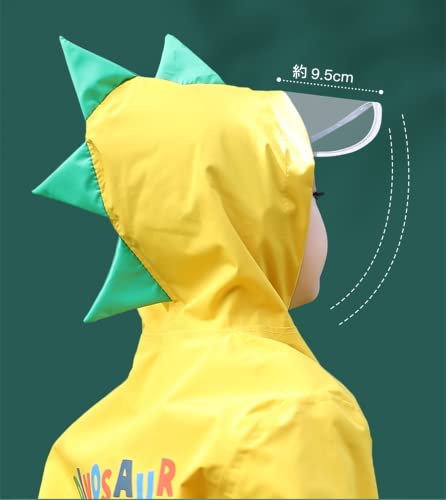 レインコート キッズ 上下セット 可愛いレインウェア 女の子 男の子 雨具 子供合羽 かっぱ レインスーツ 防水 防風 夜間反射 収納袋 ツバ付き 通学 遠足 キャンプ アウトドア ピンク XXLサイズ 中間 画像