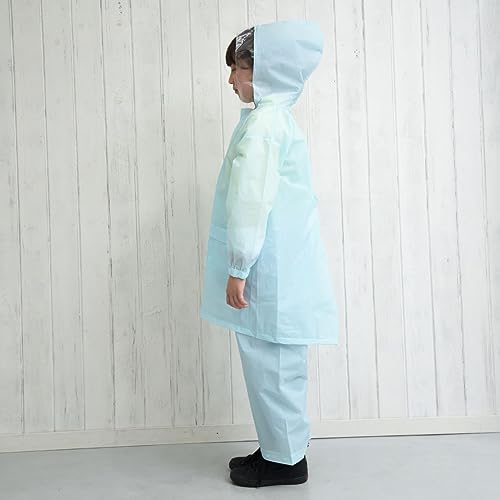 [アクチュアルプロダクツ] レインコート EVAレインコート キッズ 03001082 ライトブルー 150ｃｍ 最後 画像