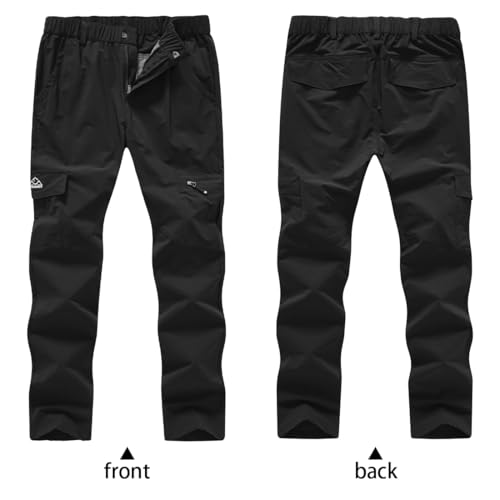 [YSENTO] クライミングパンツ レディース 薄手 山登り トレッキングパンツ アウトドアパンツ 撥水ズボン uvカット 速乾 ブラック L 最後 画像