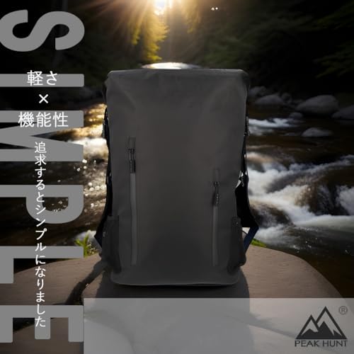 リュック バックパック(X-PAC) 30L 軽量 メンズ レディース ハイキング トレッキング ブラック 黒 旅行 トラベル 防災 PEAKHUNT(ピークハント) 最後 画像