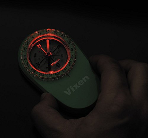 ビクセン(Vixen) コンパス オイル式コンパス LEDコンパス グリーン 43023-9 中間 画像