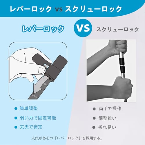 MOTORI トレッキングポール【超軽量169g】【カーボン】登山 ストック 炭素繊維 登山杖 カーボン ファイバー 3段伸縮式 バラし収納【53/63-135cm】日本語取扱説明 2本セット グリーン 中間 画像