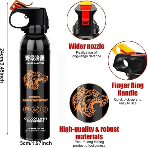 野鍛冶屋森の冒険家推奨270ml熊撃退スプレー熊よけスプレー熊のスプレー熊スプレーwithホルスターケース4つのギフト 最後 画像