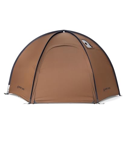 OneTigris COCO NEST ドームテント ソロ 自立式 半球状シェルター メッシュインナー付き 煙突穴付き 耐水圧3000mm 耐風 耐久 防水 オールシーズン 260cm x 260cm x 135cm オートキャンプ バイクキャンプ等に使用可能 1枚目 画像