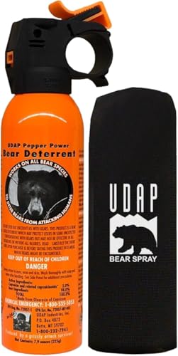 EPA認証済み ＵＤＡＰ 熊撃退スプレー ホルスター付 （アメリカ森林警備隊採用品）正規輸入品 熊スプレー 業務用 自治体導入 法人 画像1