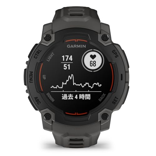 ガーミン(GARMIN) Instinct E 45mmサイズ Black Bezel with Charcoal Band 010-02933-12 【ランニング・ゴルフ・登山・サイクリング等30種類以上対応】【Android/iOS対応】【Suica機能搭載】【ビジネスシーンもOK】【日本正規品】 中間 画像