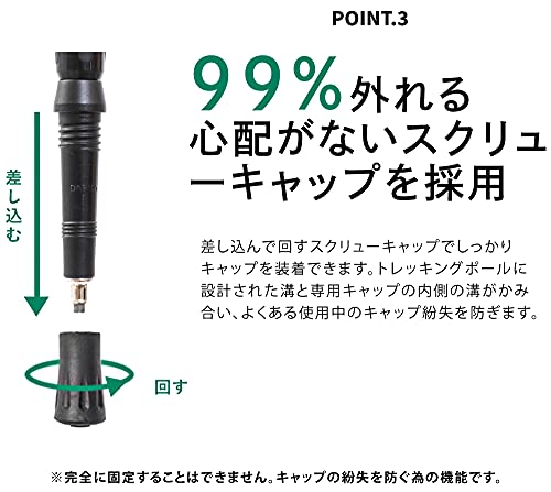 DABADA(ダバダ) トレッキングポール カーボン 超軽量 アンチショック 2本セット Amazon限定キット付 【軽量175g 最少61cm】 (カーボン:レッド) 中間 画像