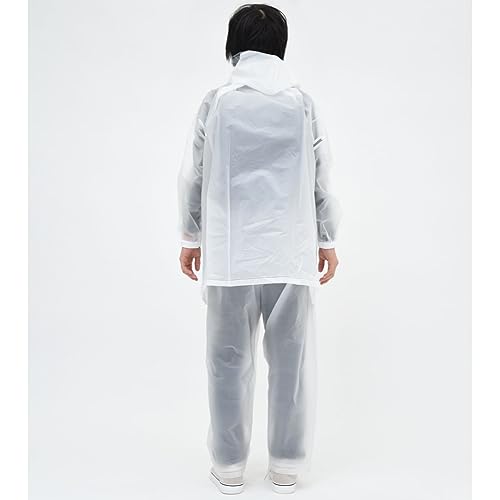 [アクチュアルプロダクツ] レインコート EVAレインコート キッズ 03001082 クリア 140ｃｍ 中間 画像