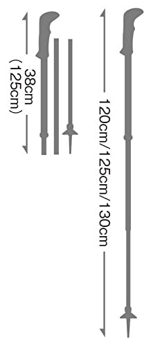 レキ(LEKI) アウトドア 登山 トレッキング シェルバ FX.ONE カーボン 1300482 ブラック 120cm 中間 画像