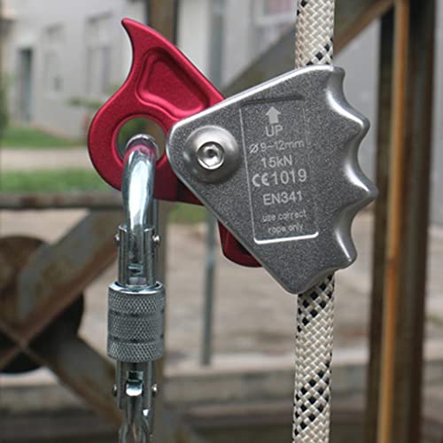 Sharplace 登山 ロープグラブ ロープア 安全装置 全3種, 9-12mmロープにフィット 中間 画像