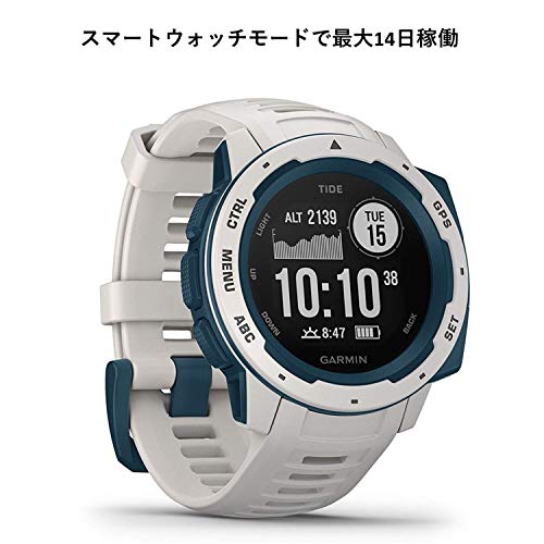GARMIN(ガーミン) アウトドアウォッチ Instinct Tide White/Blue 010-02064-A2 中間 画像