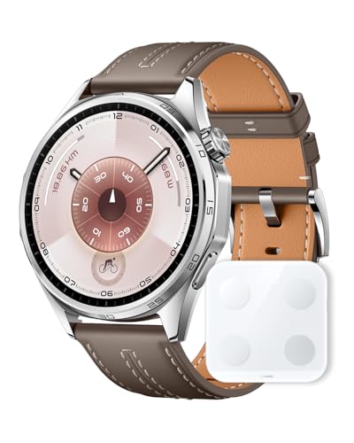 【体組成計セット】HUAWEI WATCH GT 6 46mm スマートウォッチ 1.47インチ大画面 最長21日間バッテリー ゴルフ/サイクリング/登山 スポーツモード100種類以上 GPS搭載 情緒/健康モニタリング iOS & Android対応 グレー 画像1