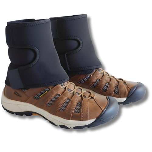 KURASALE ゲイター 登山 レッグカバー スノーシュー ゲーター マジックテープでワンタッチ装着 足カバー 防水 ショート ブラック 画像1