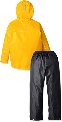 [ウィンターチェリー] 子ども用レインスーツ キッズ ジュニア レインウェア 上下セット イエロー 130 最後 画像