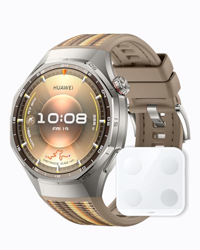 【体組成計セット】HUAWEI WATCH GT 6 Pro 46mm スマートウォッチ 1.47インチ大画面 最長21日間バッテリー サイクリング/登山/進化したゴルフナビ スポーツモード100種類以上 GPS搭載 心電図分析 健康/情緒モニタリング iOS/Android対応 ブラウン 画像1