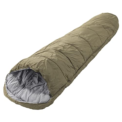 BUNDOK(バンドック)マミー型 シュラフ BDK-61 寝袋 適応温度-5℃ キャンプ 長さ220cm 幅90cm サンドベージュ シングル 1枚目 画像