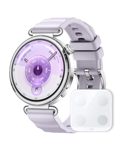 【体組成計セット】HUAWEI WATCH GT 6 41mm スマートウォッチ 最長14日間バッテリー 情緒/健康モニタリング 100種類以上スポーツモード GPS搭載 登山/ゴルフ/サイクリング iOS & Android対応 パープル 1枚目 画像