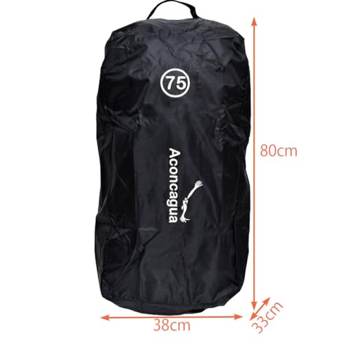 Aconcagua アコンカグア Cover75 ザックカバー 75 大型ザック用 防犯用カバー 60~80L PackLock75 中間 画像