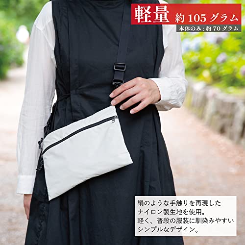 [ノーボーダー] ショルダーバッグ ペリトス サコッシュ [日本製] [軽量撥水] PERiTOSS シロ PT-0220WHL 中間 画像