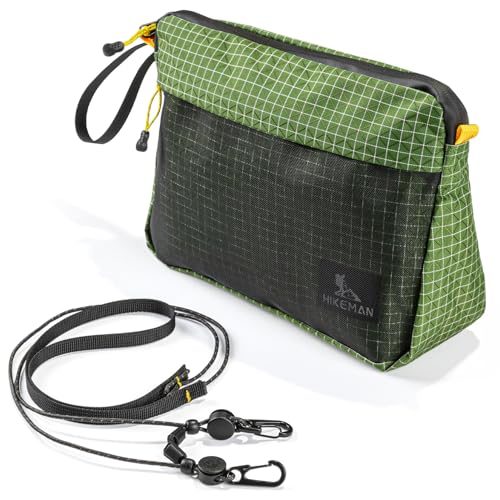 サコッシュ バッグ 防水 登山 軽量 小物入れ ショルダーバッグ ナイロン サコッシュポーチ 多機能 自立 斜めがけ アウトドア トラベル ハイキング 旅行 (グリーン) 1枚目 画像