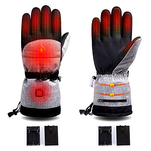 ELEOPTION 電熱グローブ 3段階温度調節 すべり止め 撥水加工 防風 耐寒性 バイク 登山 男女兼用 1枚目 画像