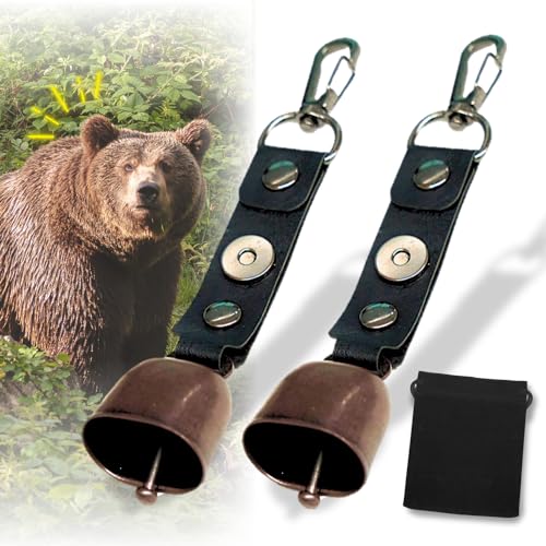 【2個セット】熊鈴 熊よけ鈴 消音機能付き 収納袋付 小型 軽量 熊よけベル 熊よけグッズ 登山 トレッキング ハイキング 山歩き 1枚目 画像