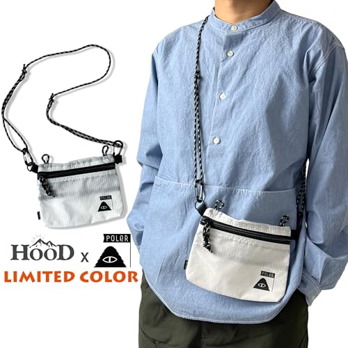 POLeR サコッシュ STAFFABLE CAMP POUCH 累計販売1800個突破 多ポケット リップストップ素材 軽量 アウトドア・フェス・旅行用 最後 画像