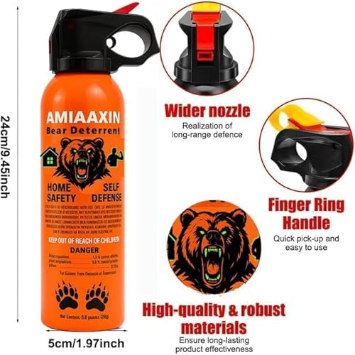 大容量熊撃退スプレー熊スプレー 270ml 最大9m対応 熊撃退スプレー 屋外活動・家庭防護 携帯 アウトドア用スプレー 最後 画像