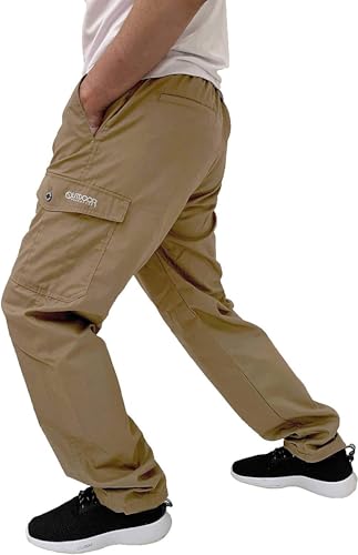 [アウトドアプロダクツ] メンズ TCウェザー 裏メッシュ クライミングカーゴパンツ LL ベージュ 95 最後 画像
