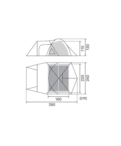 スノーピーク(snow peak)アメニティドーム2 SD-020 テント ドームテント キャンプ アウトドア 中間 画像