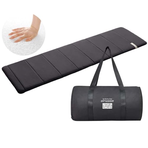 エアウィーヴ(airweave) マットレス ポータブル mini 幅約50×長さ約170×厚さ約3.5cm アウトドア 車中泊 ごろ寝 折りたたみ 持ち運び 高反発 洗える ケース付 日本製 メーカー 1-260011-1 【最大30日間お試し対象】 1枚目 画像