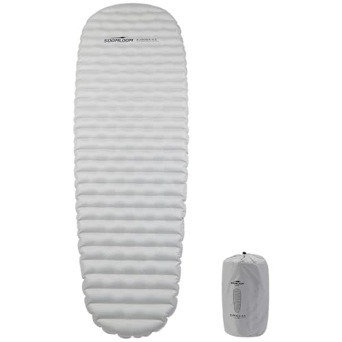 SoomloomキャンプエアーマットAURORA-4.5R値低温対応断熱耐寒空気入れポンプバッグ付きコンパクト軽量808gポータブルエアーベッド車中泊登山防災地震アウトドアキャンプインフレーターマット 1枚目 画像