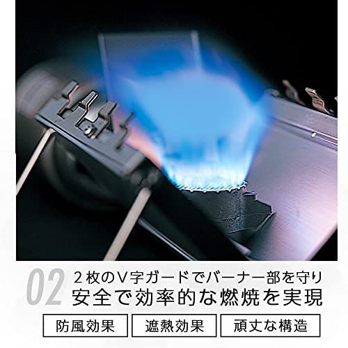 ソト(SOTO) 日本製 シングルバーナー 超薄型 (厚さ2.5cm) 収納ケース付 ソロ キャンプ ツーリング Gストーブ ST-320 中間 画像
