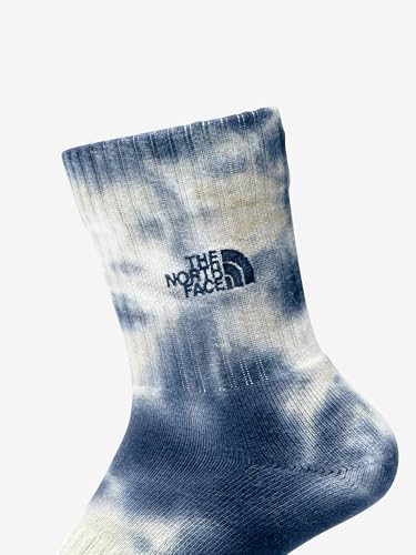 [ザノースフェイス] タイ ダイ クルー ユニセックス 抗菌防臭 パイル オーガニックコットン フォッシルアイボリー/アーバンネイビー S 最後 画像