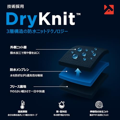 [TOP-EX] メンズ ニット帽 防寒 秋冬 耳当て付き メリノウール 厚手 ニットキャップ おしゃれ 小顔効果 スキー スノボ アウトドア 自転車 通勤 散歩 レディース (M/Lサイズ ダークグレー) 中間 画像