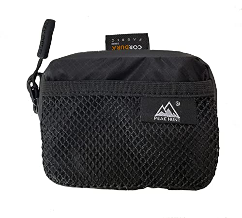 ミニポーチ 軽量 超軽量（UL） 撥水 防水 メンズ レディース ハイキング トレッキング ブラック 黒 旅行 トラベル PEAKHUNT(ピークハント） 画像1