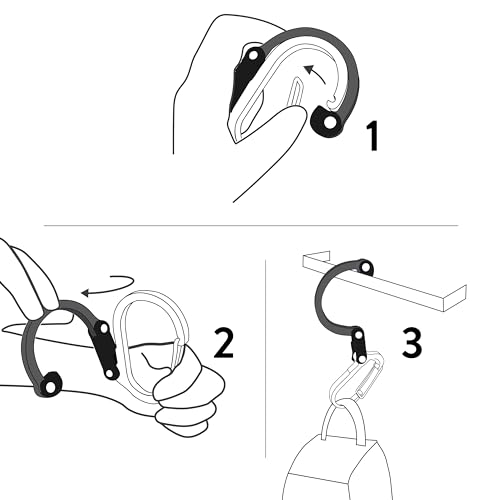 Gear Aid カラビナ型フック ヒーロークリップ ミディアム ネイビーグリーン 210013-907 中間 画像