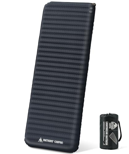 OneTigris LIGHTDREAM インフレータブルマット シングル 60秒自動膨張 181 x 64 x 5 cm R値4.5 無臭 快適 静音 滑り止め加工 オールシーズン キャンプ ツーリング レジャー 車中泊用 1枚目 画像