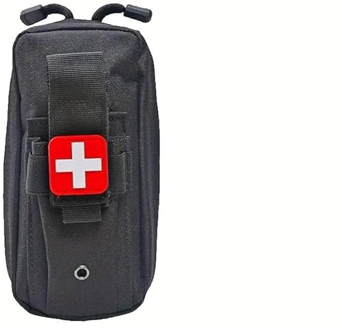 応急処置キット、屋外緊急キャンプ用品、止血帯と収納バッグ付きのポータブル医療キット(さまざまな色が利用可能) (ブラック) 1枚目 画像