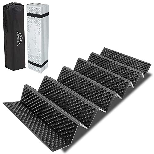 PYKES PEAK(パイクスピーク) キャンプ マット CM-01 銀マット 折りたたみ 軽量 コンパクト 厚手 厚さ20mm アウトドア 収納袋付き XPE素材 (ノーマル/ブラック) 1枚目 画像