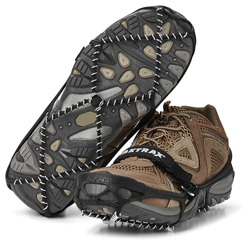 YakTrax Pro ヤクトラックス ランニング用チェーンスパイク スノースパイク アイススパイク アイゼン ブラック 靴底用滑り止め ステンレススチールコイル 登山 雪山 トレッキング ウォーキング ジョギング ハイキング 男女兼用 Mサイズ 1.4mm 【日本正規輸入品】 1枚目 画像