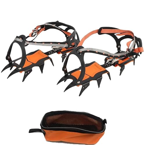 アイゼン チェーンスパイク 靴 登山 軽量 滑り止め 転倒防止凍結防止 画像1