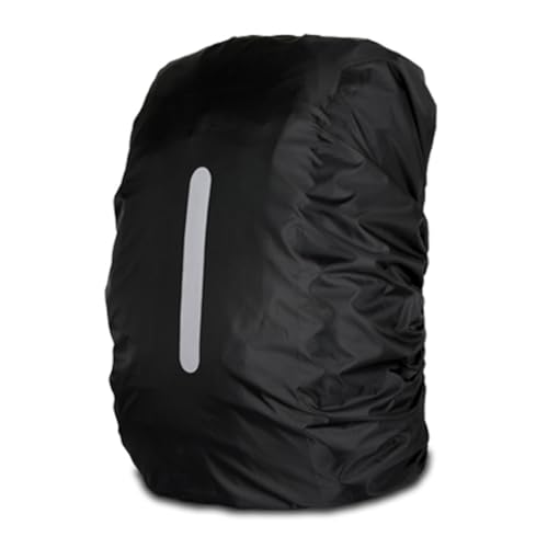 [ディー サック] リュックカバー 防水 レインカバー 雨よけ ザックカバー 高耐久性 防水カバー 通勤 通学 梅雨対策 軽量 折りたたみ ブラックS 1