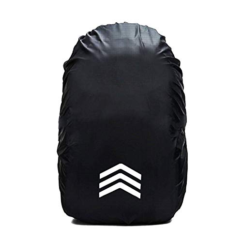 [Pruvansay] リュックカバー 防水 レインカバー 雨よけ ザックカバー 210T 高耐久性 反射テープ 4サイズ(15L -65L) 3つのデザイン クロスバックル 落下防止 収納袋付き 1
