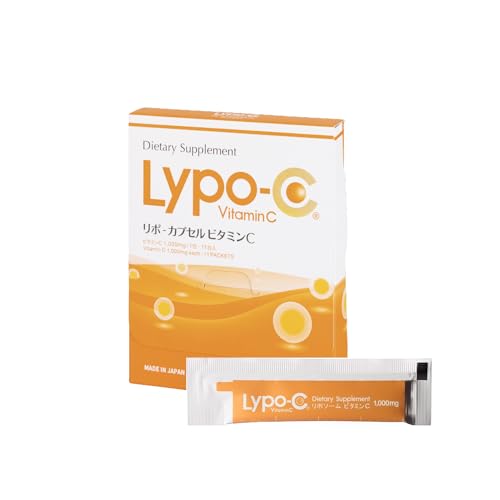 公式 Lypo-C リポカプセル ビタミンC 11包入 リポC リポソーム ビタミン [1包 ビタミンc 1000mg 国内製造] 液状 サプリ 個包装 1箱 甘味料 着色料 香料 防腐剤 不使用 1