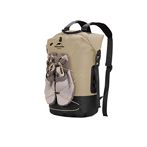 Naturehike 防水バッグ IPX6 耐磨耗 外掛け乾湿分離 20/30/40L大容量 TPU防水コーティング 通気 撥水加工 超軽量 快適な背負い体験 携帯便利 多機能 溯溪 アウトドア 通学 ハイキング 水泳 運動 旅行 男女兼用 バックパック 登山バッグ リュックサック 軽量 かばん(30L, カーキ) 1