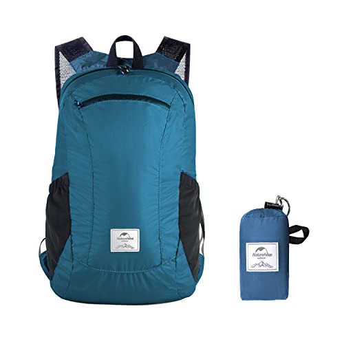 [Naturehike] 公式ショップ 登山バッグ リュックサック バックパック 防水バッグ 軽量バッグ 撥水加工 アウトドア ハイキング 通学 旅行 男女兼用 かばん収納袋付き (ブルー-18L) 1