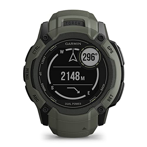 ガーミン(GARMIN) Instinct 2X Dual Power Moss タフネスGPSスマートウォッチ Suica対応 防水 防塵 耐熱 ストレス値 心拍数 登山【日本正規品】の詳細・まとめ 画像